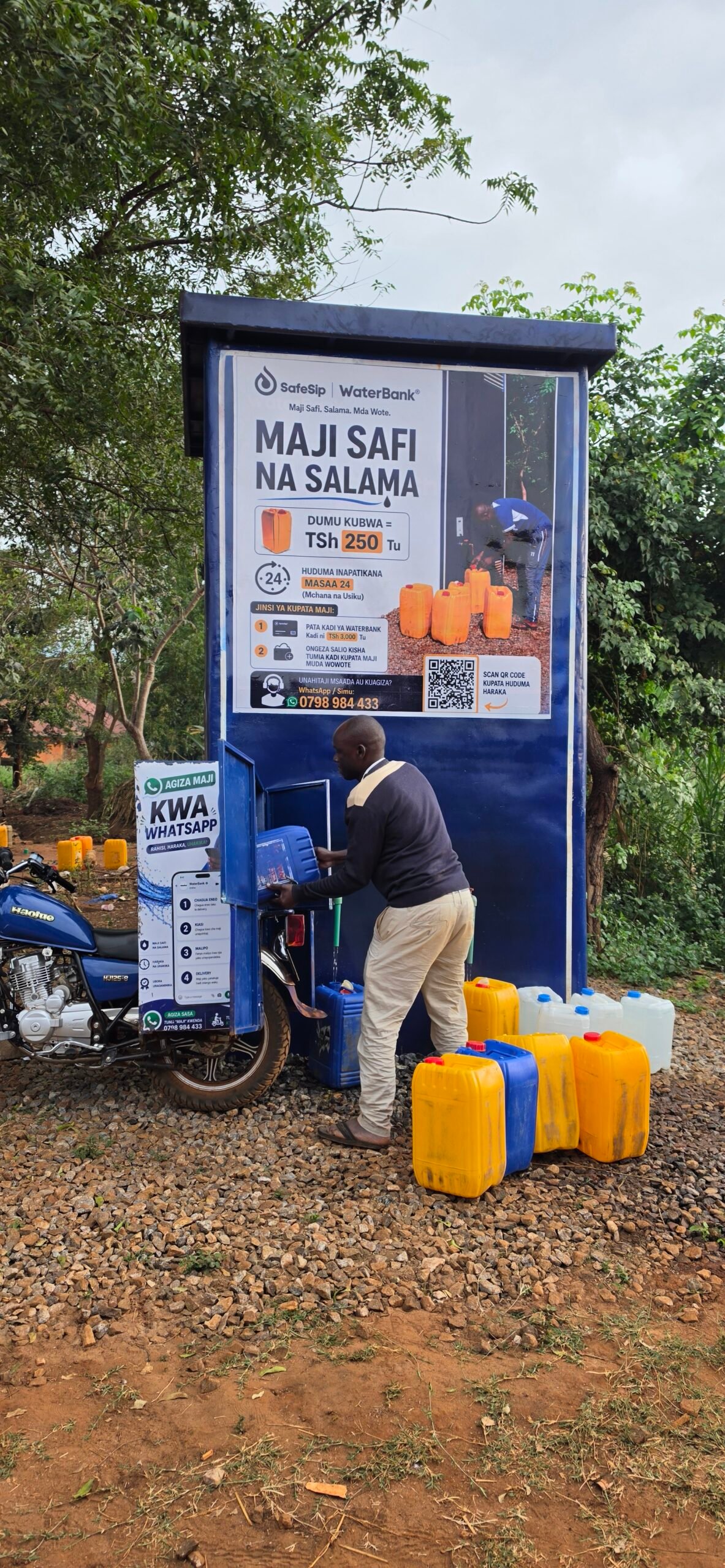 SafeSip WaterBank installed in a community